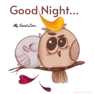 sweet love good night images love birds